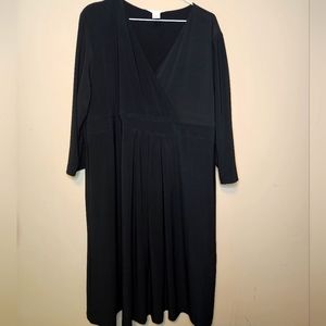 Black cross front dress